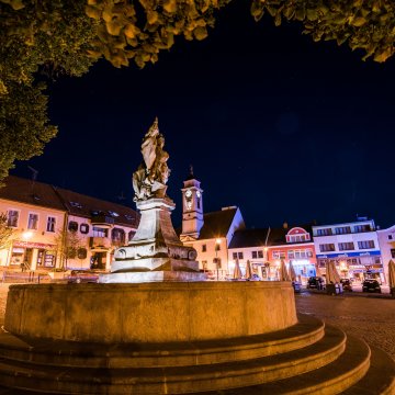 Fountain with statue of St. Florian