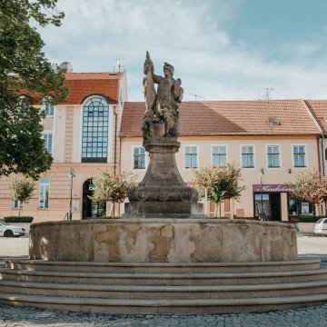 Fontanna z figurą św. Floriana